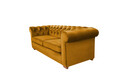 Canapea Oxford Chesterfield, 93x183x75 cm, 2 locuri, Mustard