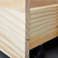 Pat multifunctional pentru o persoana cu spatiu de depozitare/pat suplimentar, 90x200 cm, Leonie 23, Inter Link, lemn, natur