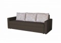 Canapea Extensibila Firenze Dark Chocolate Beige Flower 218x85x85 cm, cu lada de depozitare