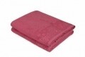 Set 2 prosoape de baie 90x150 cm, 100% bumbac, Soft Kiss, Saltanat, rosu