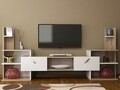 Comoda TV HONOR, Gauge Concept, 182x33x90 cm, PAL, cordoba/alb