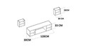 Comoda TV LINA, Gauge Concept, 150x35x54.6 cm, PAL, tec