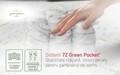 Saltea Perugia Organic Cotton Free Air, Pocket Memory 7 Zone de Confort, 140x200 cm, H 30 cm