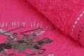 Set 2 prosoape de maini Happy, Beverly Hills Polo Club, 50 x 90 cm, 100% bumbac, Fuchsia 201, roz