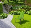 Perna scaun cu spatar Alcam, Midsummer, 105x48x3 cm, material impermeabil, Verde