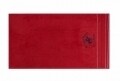 Set 3 prosoape de baie Beverly Hills Polo Club, 70x140 cm, 100% bumbac, White/Dark Blue/Red