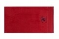 Set 3 prosoape de baie Beverly Hills Polo Club, 70x140 cm, 100% bumbac, White/Dark Blue/Red