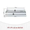 Pat multifunctional pentru o persoana, 90x190 cm, Leonie 23, Inter Link, lemn, alb