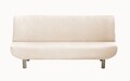 Husa canapea elastica bi-stretch, Ulises, click - clack, 3 locuri, natural C/0