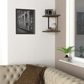 Raft pentru perete Nibula, Tera Home, 29x29x33,8 cm, aluna/negru