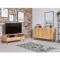 Set mobilier living 2 piese, comoda si comoda TV, Motto 2-200, Vella, atlantic pine