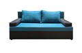 Canapea extensibila Odessa 185x82x80 cm, cu lada de depozitare, Blue/Antracit