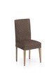 Set 2 huse scaun elastice bi-stretch, Argos, inaltime spatar pana la 55 cm, maro C/7