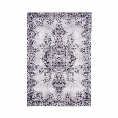 Covor Jasmine, Floorita, 160 x 230 cm, 70% poliester chenille, 30% bumbac chenille, gri