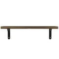 Raft pentru perete Haris, Tera Home, 45x14,5x12 cm, aluna/negru
