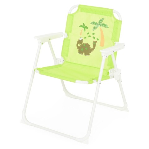 Scaun pliabil pentru copii, Dinosaur, 37/27 x 27 x 26/50 cm, verde