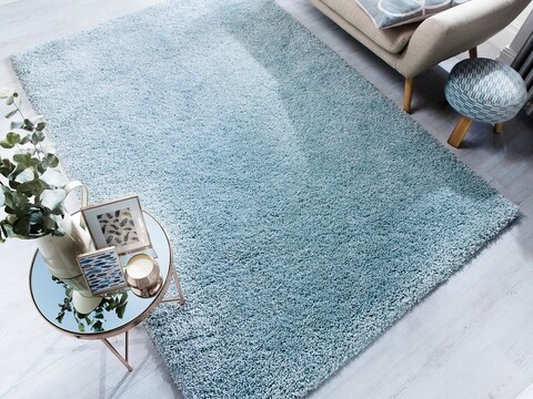Covor Athena Duck Egg, Flair Rugs, 140 x 200 cm, polipropilena, bleu