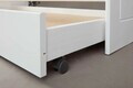 Pat multifunctional pentru o persoana cu spatiu de depozitare/pat suplimentar, 90x200 cm, Leonie 23, Inter Link, lemn, alb