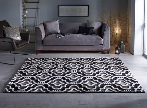 Covor Amira Grey, Flair Rugs, 160 x 230 cm, bumbac, gri