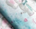 Lenjerie de pat pentru o persoana, Baby Love Multi, Royal Textile, 2 piese, 140 x 200 cm, 100% bumbac, multicolora