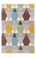 Covor  Venice Bedora, 80x150 cm, 100% lana, multicolor, finisat manual