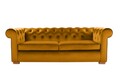 Canapea extensibila Oxford Chesterfield, 88x216x75 cm, 3 locuri, Mustard