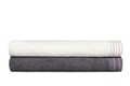 Set 2 prosoape de baie, Beverly Hills Polo Club, 405 Dark Grey White, 70 x 140 cm, 100% bumbac