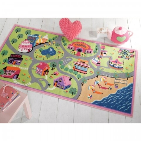 Covor Matrix Kiddy Girls World Multi 80X120 cm