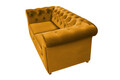 Canapea Oxford Chesterfield, 93x183x75 cm, 2 locuri, Mustard