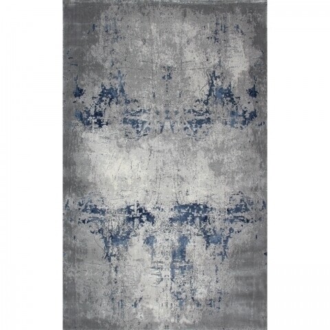 Covor rezistent CM 07 - Grey, Navy , 80x300 cm