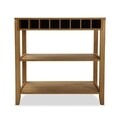 Consola cu suport pentru sticle Carlee, Versa, 80x40x80 cm, lemn de pin