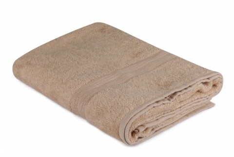 Prosop de baie, Hobby, Lavinya - Dark Beige, 70x140 cm, 60% fibra de bambus si 40% bumbac, bej