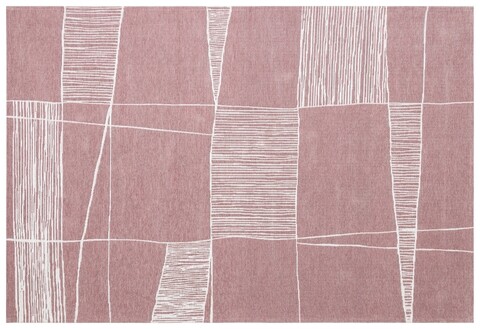 Covor Eko rezistent, PM 03 - Rose, White, 55% poliester, 45% bumbac,  120 x 180 cm