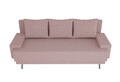 Canapea extensibila Napoli Pink, 205x90x86 cm, cu lada de depozitare