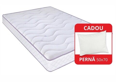 Saltea Super Ortopedica Tri Flexa Lavanda Therapy, 12+3+3 Memory 90 x 200 cm, H 20 cm