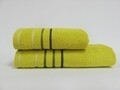 Set 2 prosoape de baie StripeV2, Class, 100% bumbac, verde