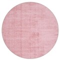 Covor, Indomex, Puffy, 80 cm Ø, 100% poliester, roz