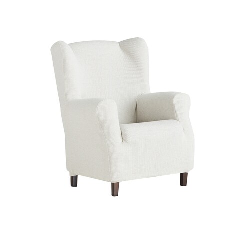 Husa fotoliu elastica bi-stretch, Dorian, wing chair, natural C/0