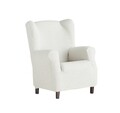 Husa fotoliu elastica bi-stretch, Dorian, wing chair, natural C/0