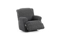 Husa fotoliu cu recliner elastica bi-stretch, Argos, gri C/6