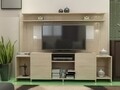 Comoda TV AKADIA, Gauge Concept, 180x31.4x150 cm, PAL, alb/sonomo