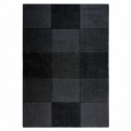 Covor Wool Squares Black , Flair Rugs, 110x 160 cm, 100% lana, negru