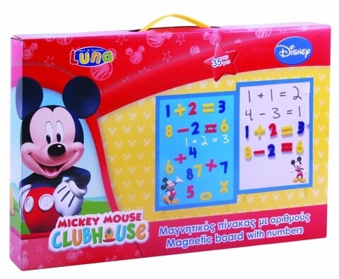 Tabla magnetica cu numere Mickey, Diakakis, multicolor