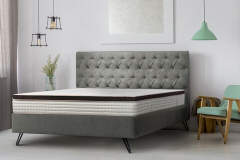 Saltea Perugia Organic Cotton Free Air, Pocket Memory 7 Zone de Confort, 180x200 cm, H 30 cm