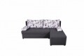 Coltar extensibil reversibil Modena Grey Magnolia 206 x 145 x 80 cm cu lada de depozitare