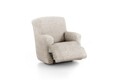 Husa fotoliu cu recliner elastica bi-stretch, Candy, natural C/0