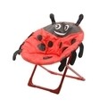 Scaun de gradina pentru copii Ladybug, Decoris, 52x42x48 cm, rosu/negru