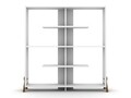 Biblioteca Rafevi Kipp, 113 x 28 x 115 cm, PAL/lemn, walnut/alb