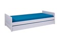 Pat multifunctional pentru o persoana, 90x200 cm, Surf, Inter Link, lemn, alb