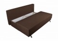 Canapea Extensibila Roma Lux Dark Chocolate 205x90x86 cm + lada de depozitare, maro